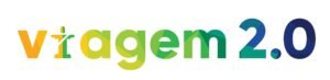 Logotipo da plataforma Viagem 2.0. A palavra 